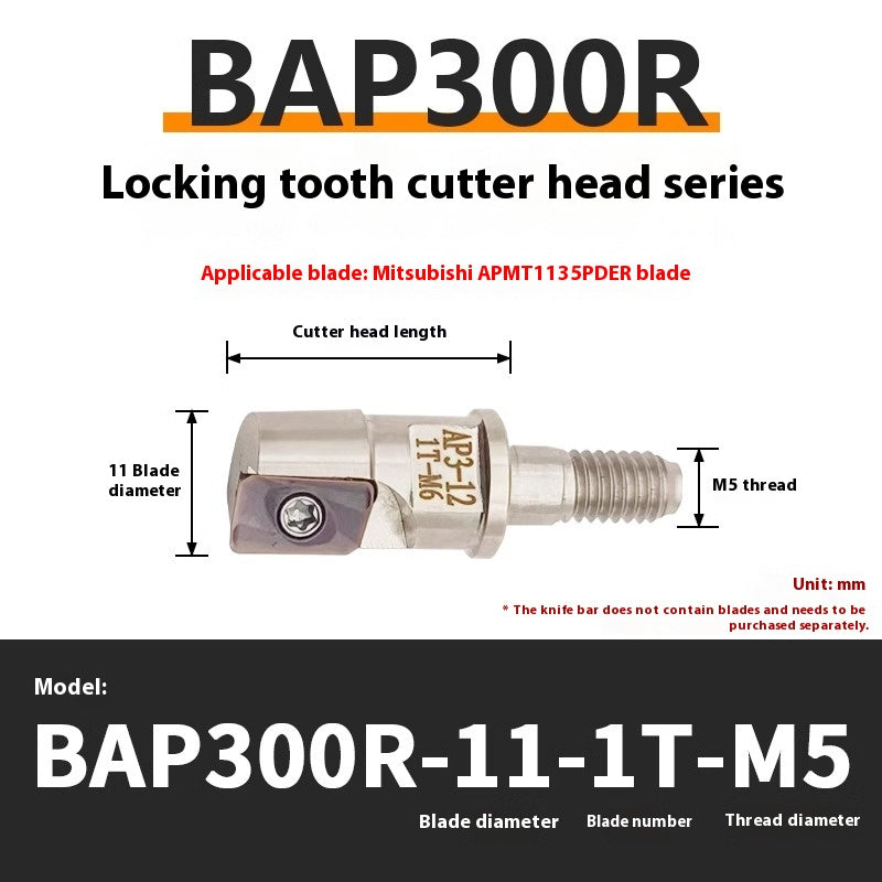 1147-Split BAP300R400R Interchangeable Anti-vibration Bar Locking Tooth Milling Head for APMT1135/1604 Inserts Shandong Denso Pricision Tools Co.,Ltd.